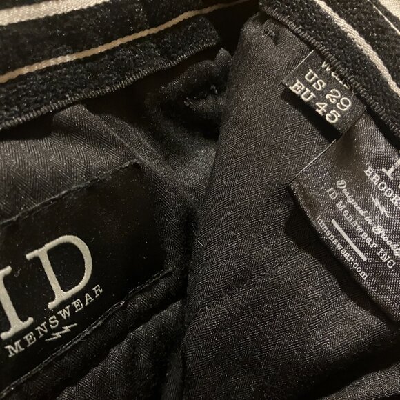 ID MENSWEAR williamsburg brooklyn Black Corduroy Pants/Slacks 29 J Crew - Picture 2 of 6